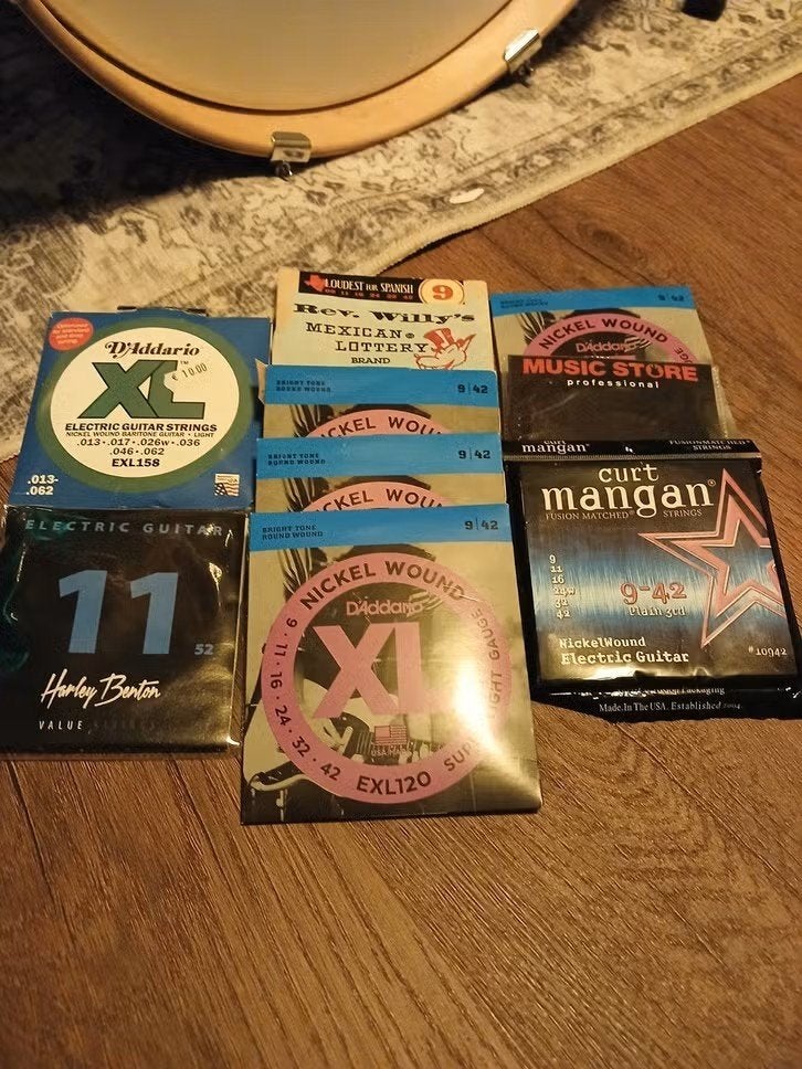 9 setjes snaren, Ophalen of Verzenden, Nieuw
