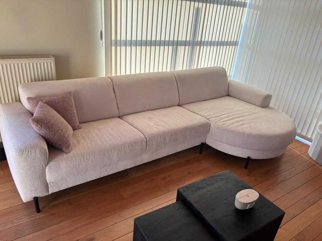 Beige stoffen zetel 325 x 161 cm, Enlèvement, Comme neuf