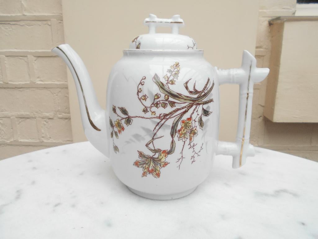 belle ancienne cafetière en porcelaine Fuisseaux Baudour, Antiek en Kunst, Ophalen of Verzenden