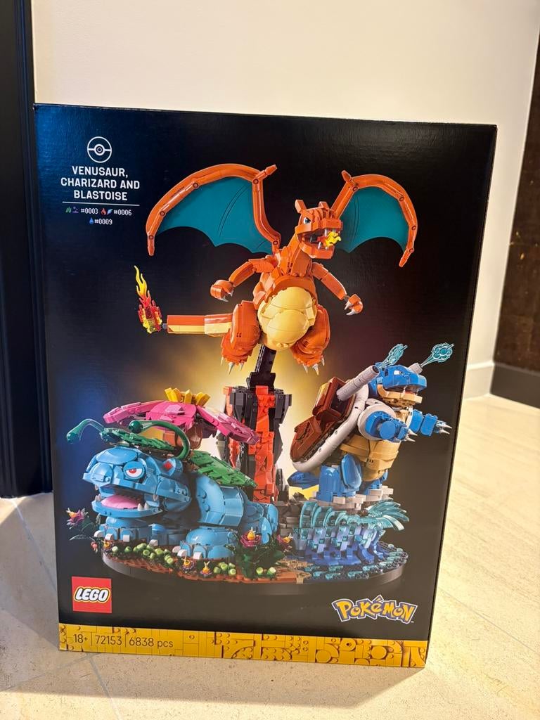 Lego Pokémon Venusaur, Charizard en Blastoise 72153 Nieuw, Ophalen of Verzenden, Zo goed als nieuw