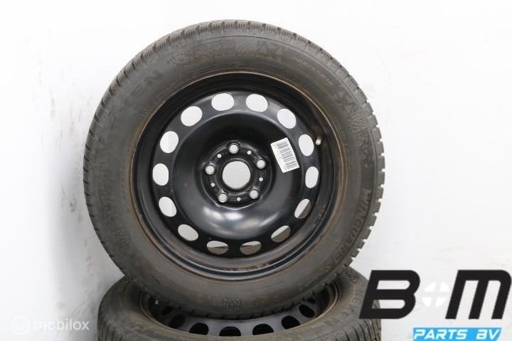 Org 16 inch velgen + winterbanden Golf 8 / A3 8Y 5Q0601027BQ, Auto-onderdelen, Gebruikt, 16 inch, Banden en Velgen, Personenwagen