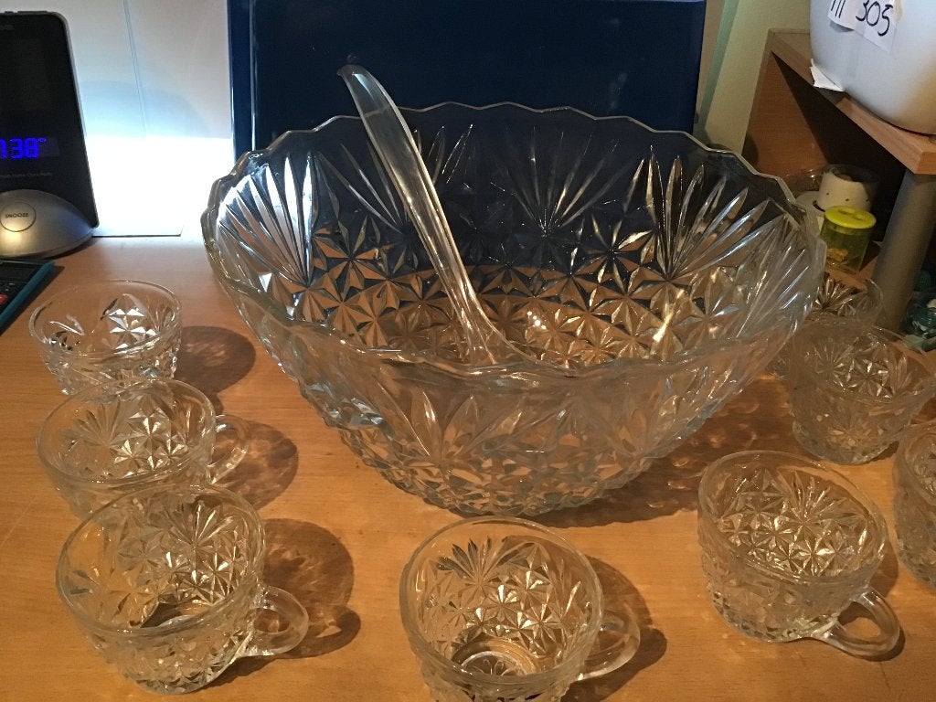 Glazen kom voor sangria, Enlèvement, Comme neuf