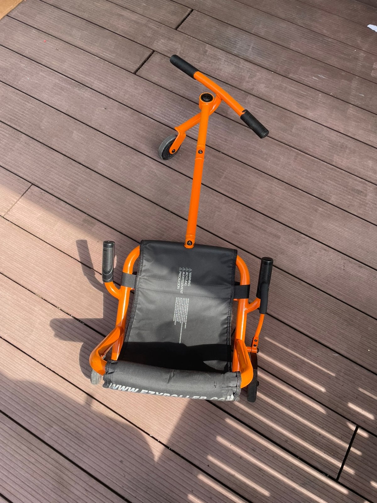 Oranje go kart, Ophalen, Zo goed als nieuw