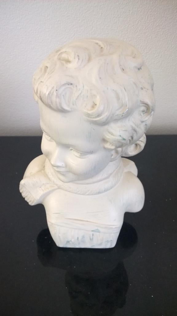 Vintage  / Borstbeeld Arnova 353 - kind, Statue, Enlèvement ou Envoi, Autres sujets, 20 - 50 cm