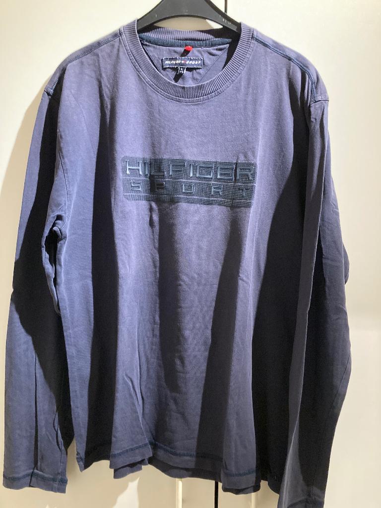 Trui van Hilfiger Sport, Kleding | Heren, T-shirts, Maat 52/54 (L), Blauw, Ophalen of Verzenden, Zo goed als nieuw
