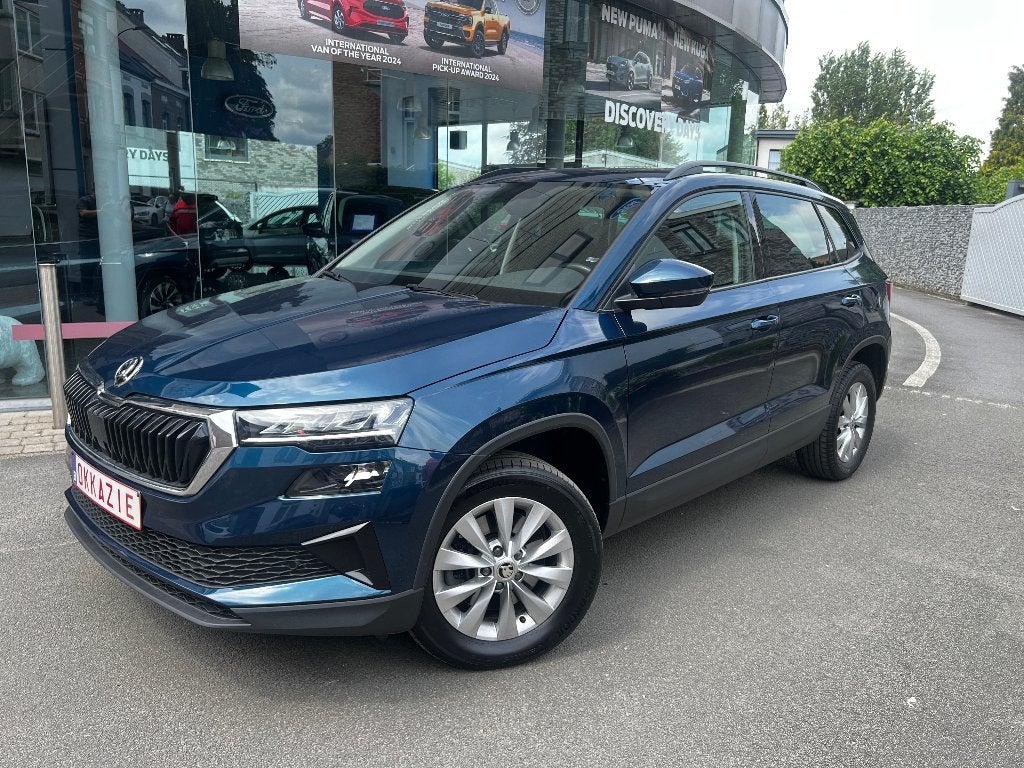 Skoda Karoq 1.5 TSI ACT Clever DSG, Auto's, Skoda, Stof, 1498 cc, 4 cilinders, Blauw