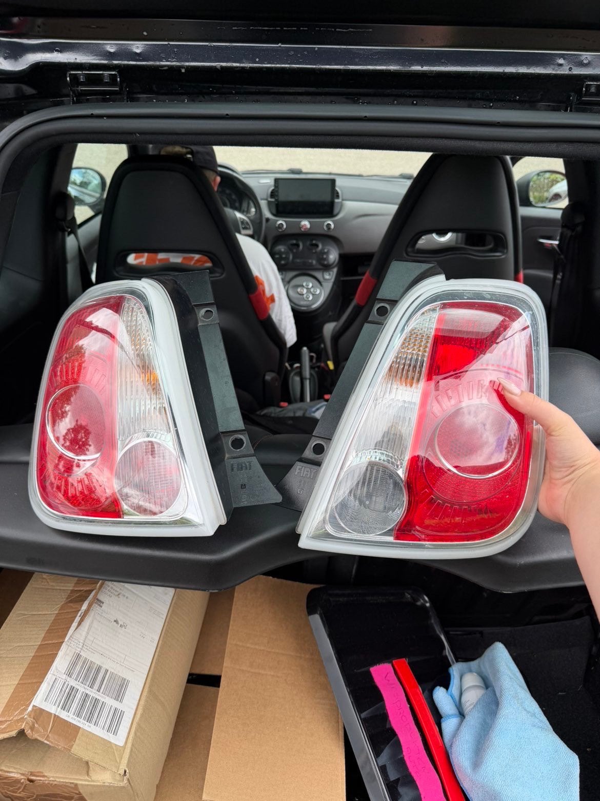 Achterlichten abarth, Enlèvement