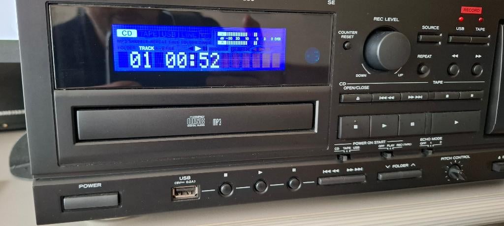 Teac AD-850 - Cd-speler / cassetterecorder / USB, TV, Hi-fi & Vidéo, Decks cassettes, Simple, Autres marques, Enlèvement