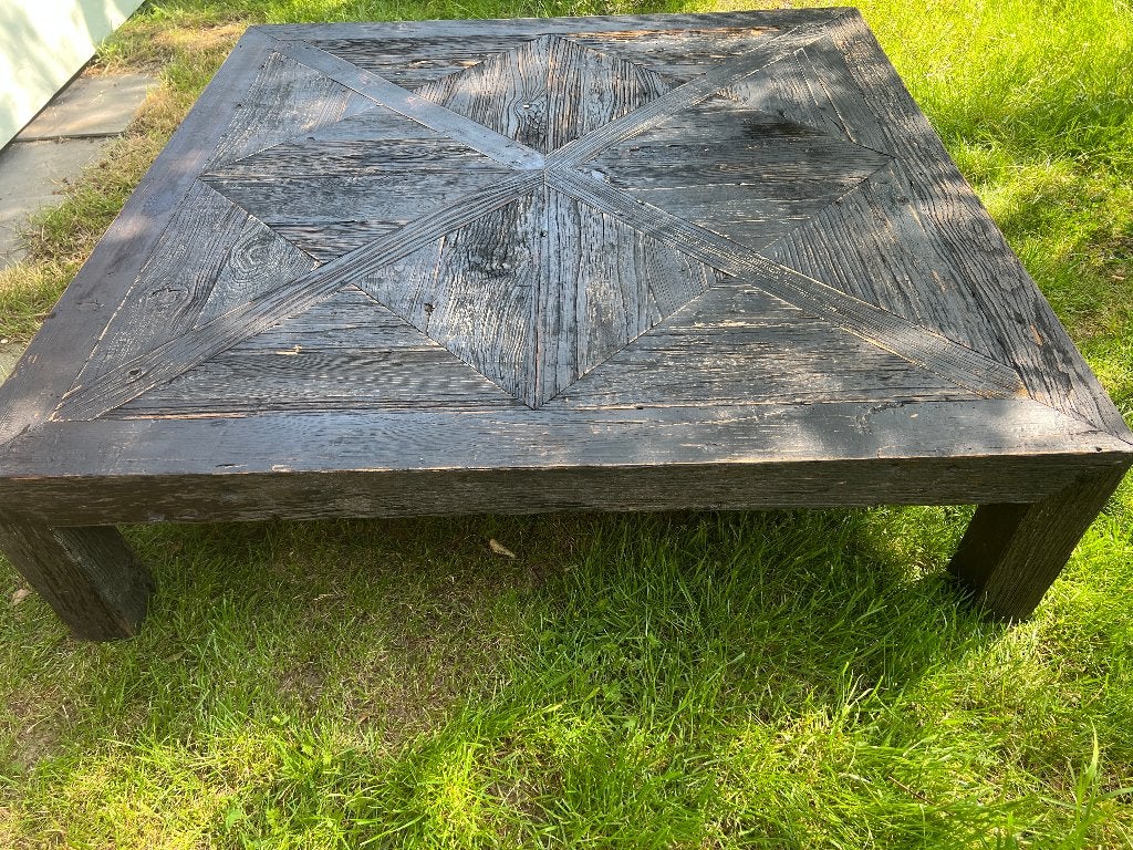 Grande table basse de salon en Bois, Maison & Meubles, 100 à 150 cm, Carré, 100 à 150 cm, Enlèvement
