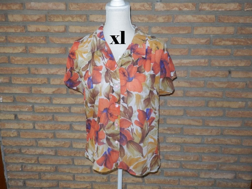 (11) - chemisier femme t.xl orange, Vêtements | Femmes, Blouses & Tuniques, Enlèvement ou Envoi, Comme neuf, Taille 42/44 (L)