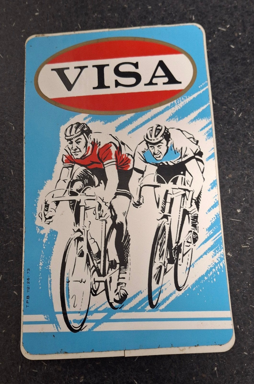 Autocollant vintage pour cigarettes au tabac Visa de l'équip, Enlèvement ou Envoi, Comme neuf, Sport