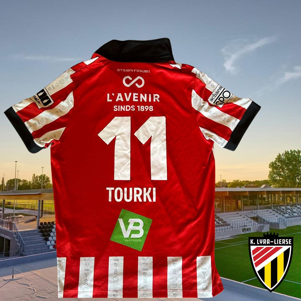 Matchworn shirt | K. Lyra-Lierse | Akram Tourki, Sport en Fitness, Voetbal, Gebruikt, Shirt, Service@jako.com, Maat M