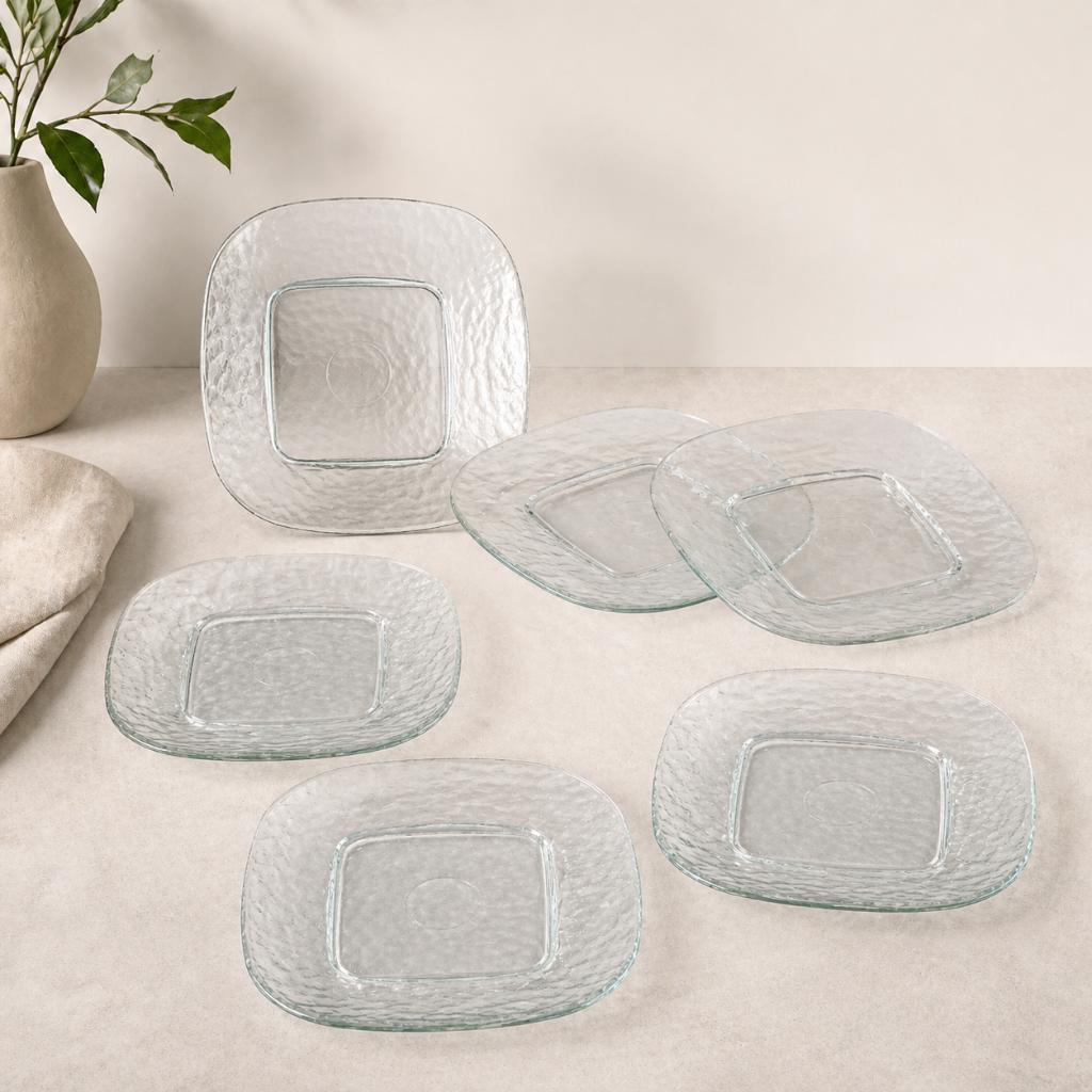 Lot de 6 assiettes, Ophalen, Bord(en), Overige stijlen, Glas