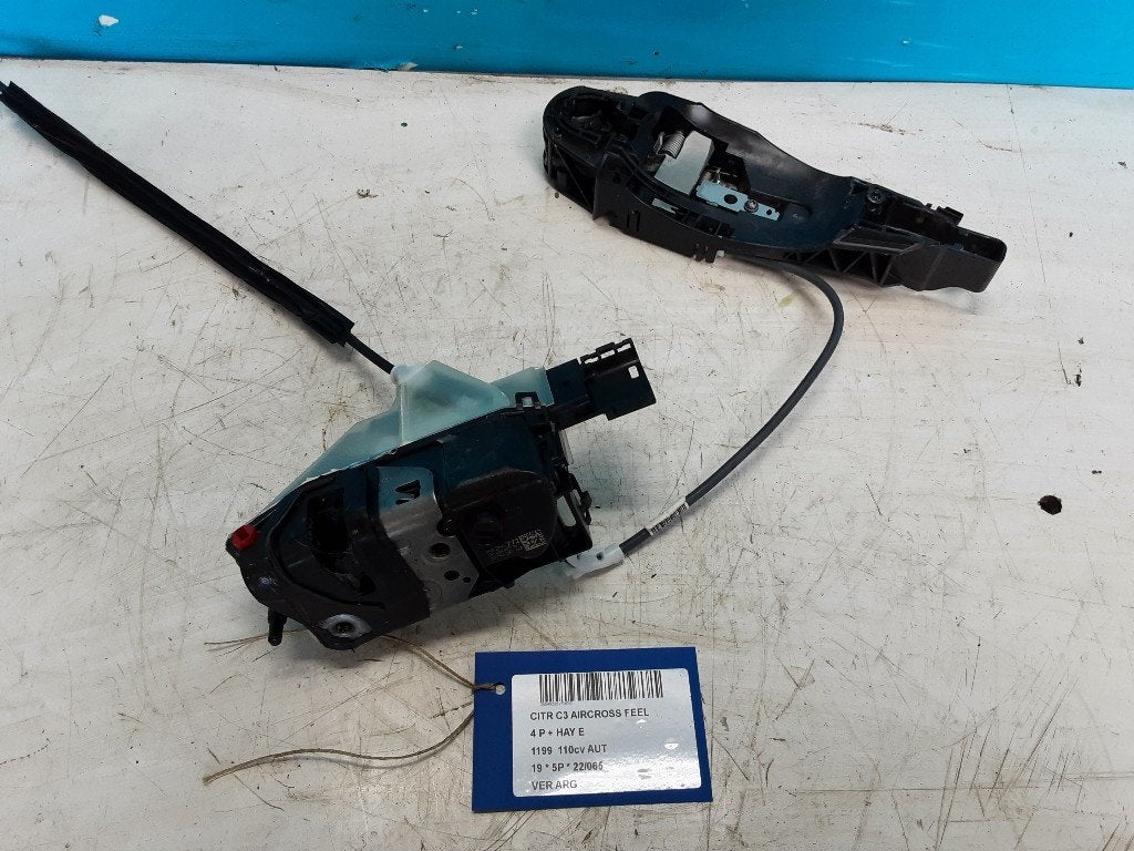 SERRURE DE PORTE ARRIÈRE GAUCHE C3 Aircross I (2C / 2R), Arrière, Citroën, Mevr. I. Hauben, Utilisé