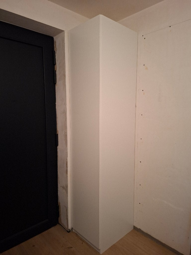 Pax kolom kast Ikea wit, Ophalen, Minder dan 50 cm, 200 cm of meer, 50 tot 75 cm