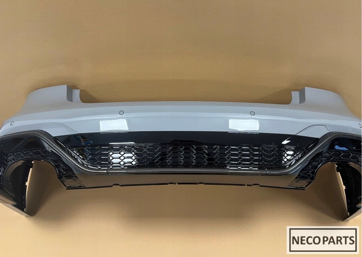 AUDI A7 RS7 4K ACHTERBUMPER 6 x PDC LY7C CARBON ORIGINEEL, Auto-onderdelen, Gebruikt, -, Achter, -
