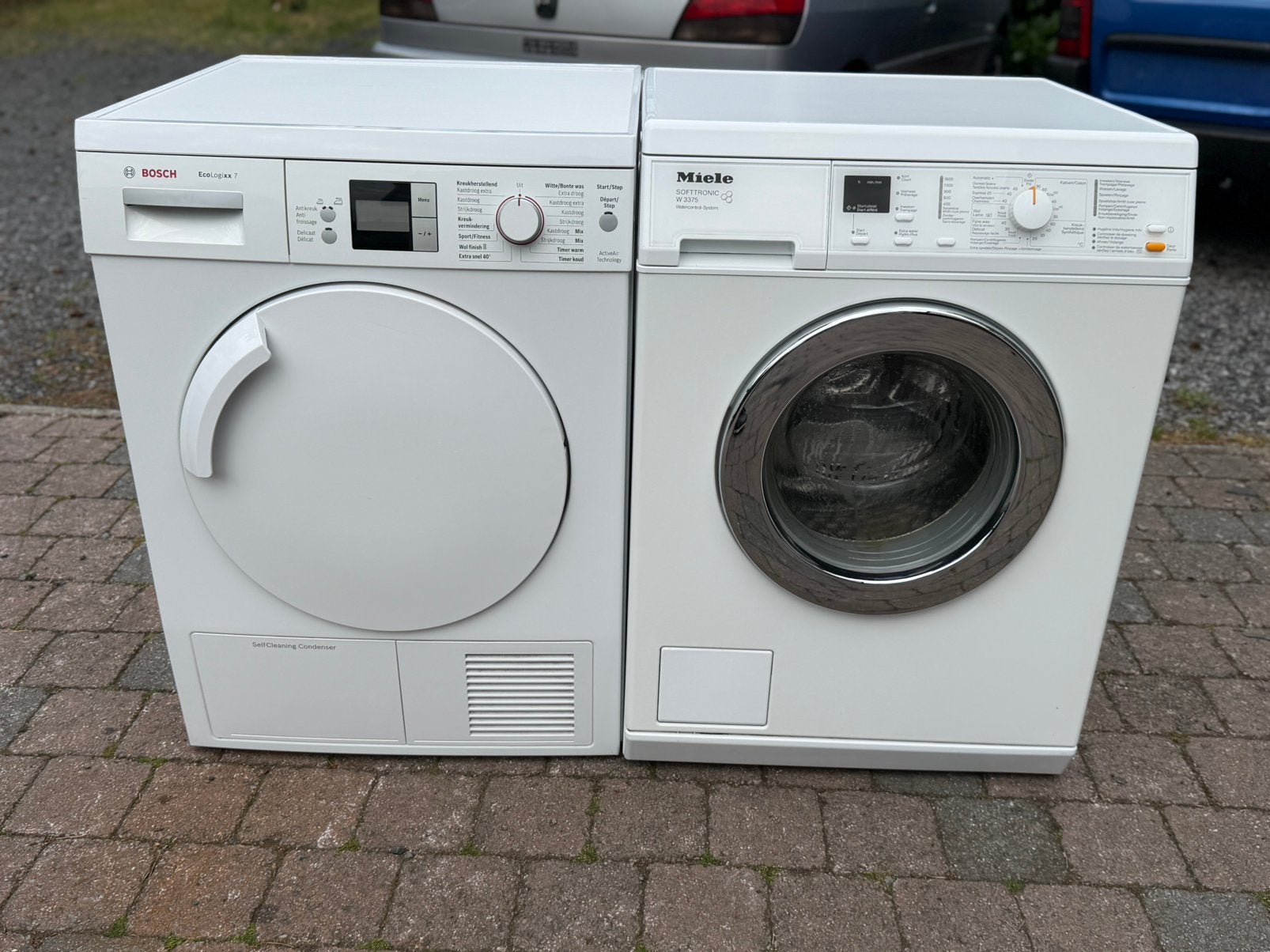 wasmachine miele A+++ 1600T 8kg & droogkast bosch A+++!!, Ophalen of Verzenden, Zo goed als nieuw
