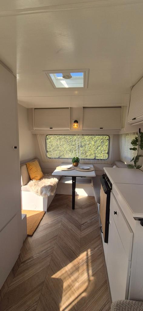 Retro gepimpte Home car 750kg👌, Caravans en Kamperen, Caravans, Particulier, Luifel, Home-car