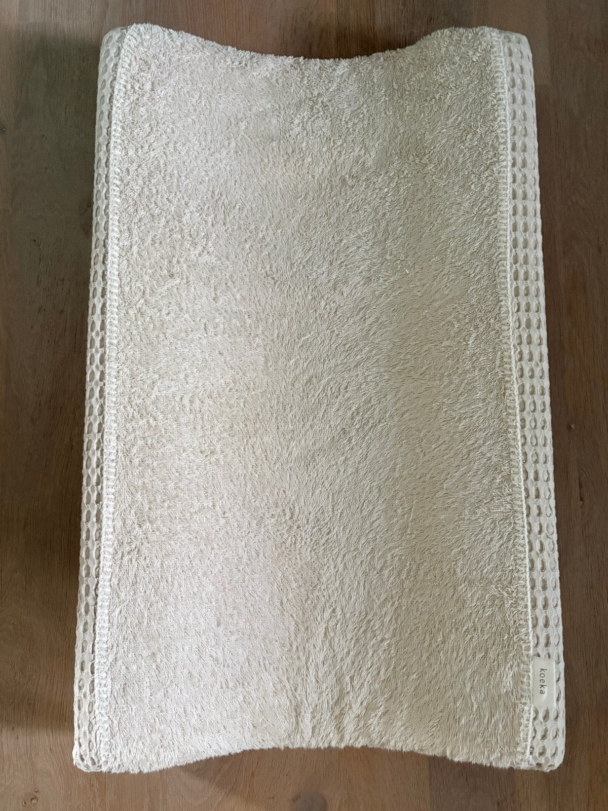 Aankleedkussen baby incl. hoes van Koeka, Ophalen, Zo goed als nieuw, Beige