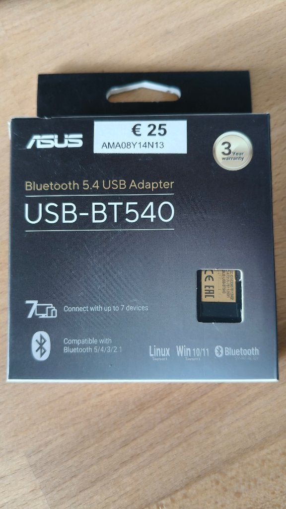 Bluetooth sleutel/dongle ASUS BT540, Ophalen, Nieuw