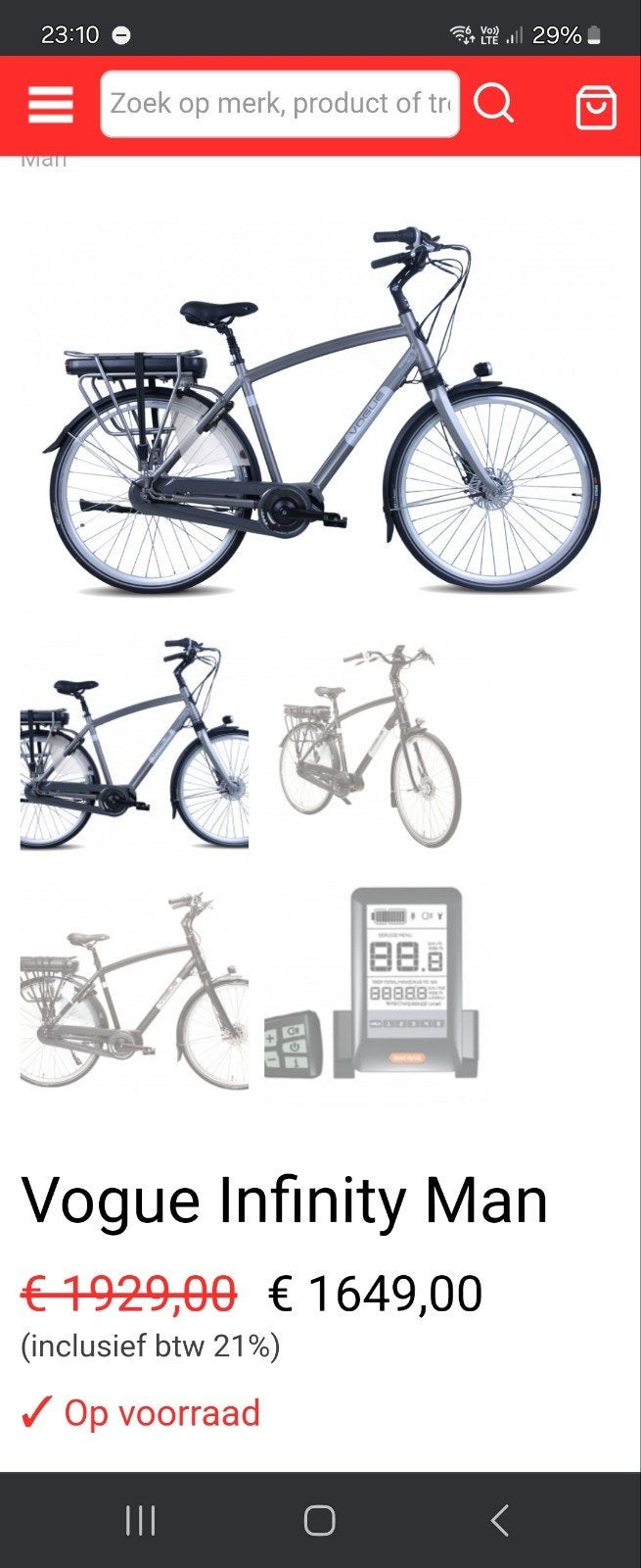 e-bike te koop, Fietsen en Brommers, Ophalen, Stromer