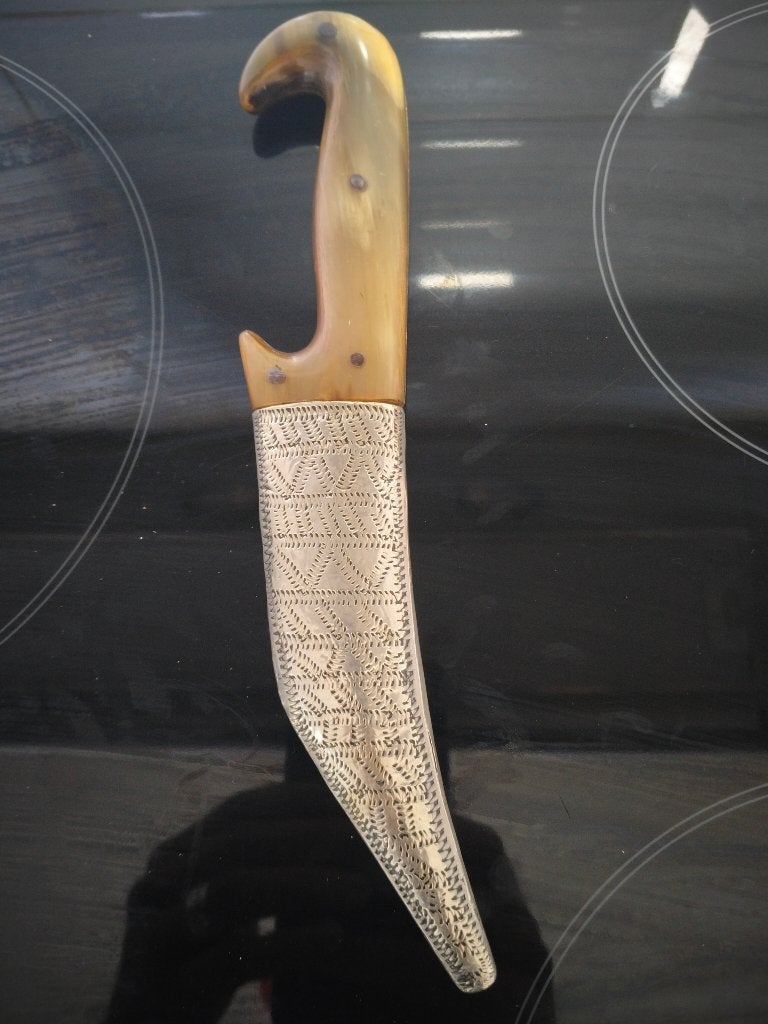 couteau ancien argent, Antiquités & Art, Enlèvement ou Envoi, Argent