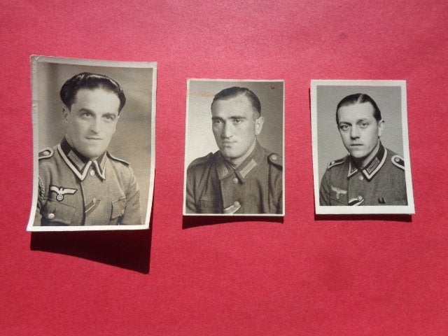 WO 2 , foto's WH soldaten met onderscheidingen, Ophalen of Verzenden, Landmacht, Foto of Poster