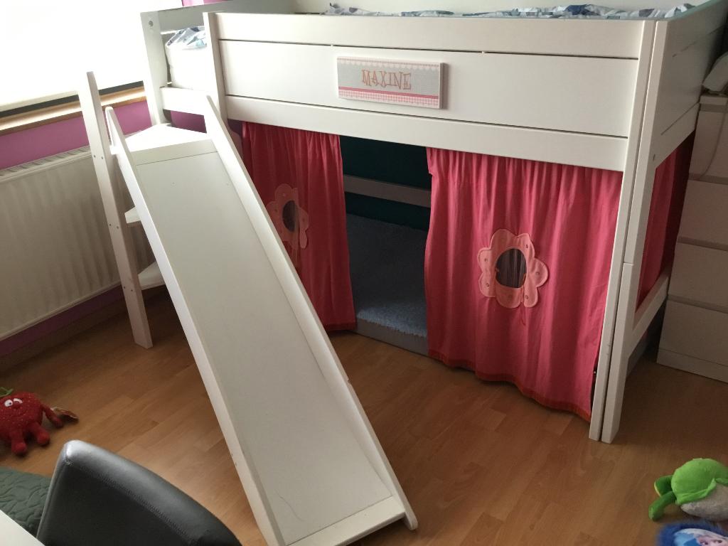 Lit mezzanine avec toboggan, lit pour enfant - Life Time, Enlèvement, Utilisé, Lit mi-hauteur mezzanine