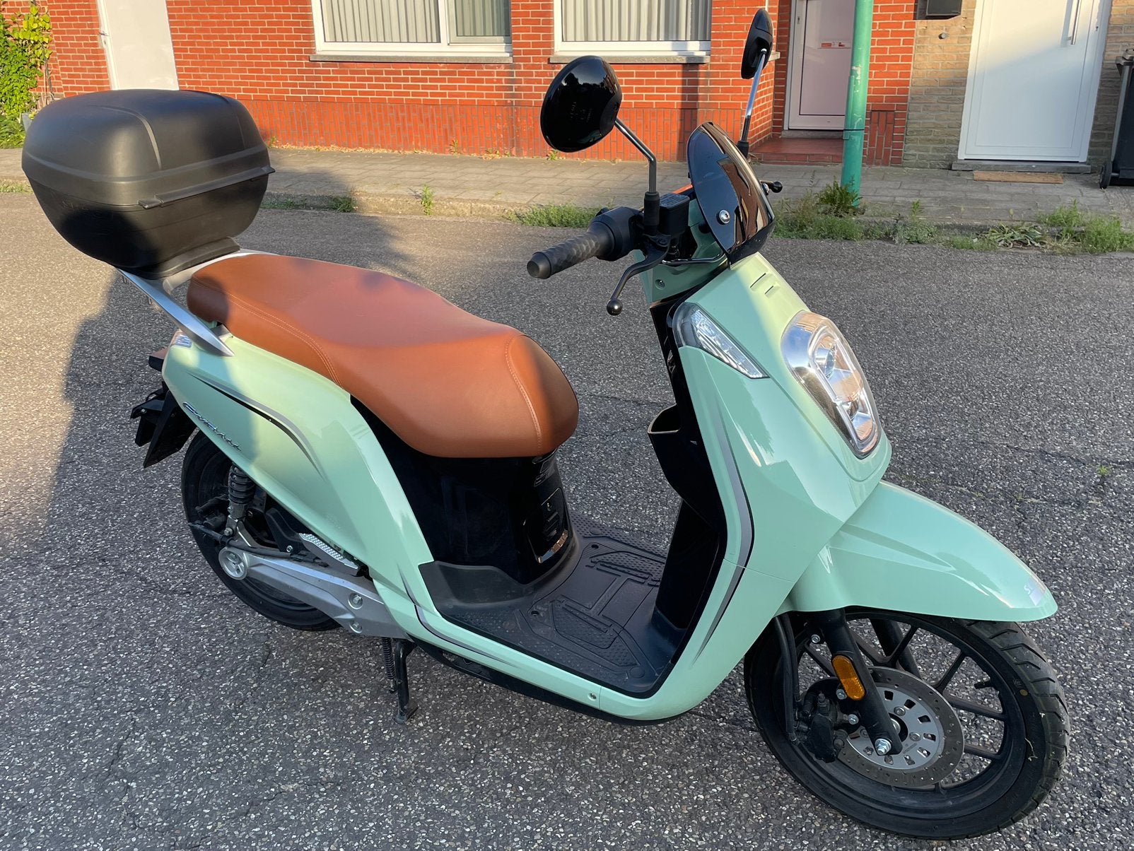 Nipponia E-viball 45 km/h mint groen elektrisch, Fietsen en Brommers, Ophalen, Elektrisch, Klasse B (45 km/u), Zo goed als nieuw