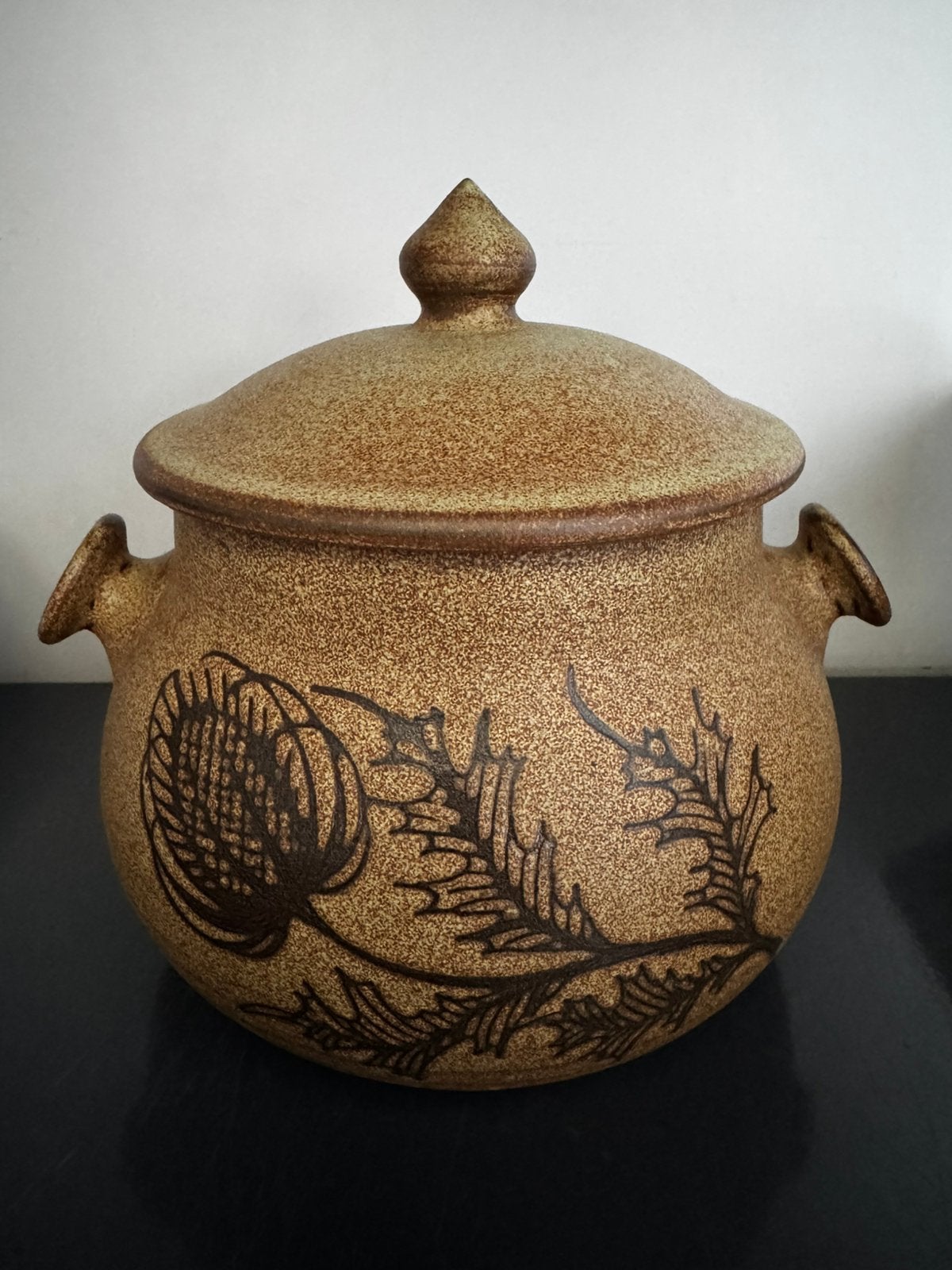 Vintage soepkom van steengoed —Fonck & Mateo (St Paul Vence), Antiek en Kunst, Ophalen of Verzenden