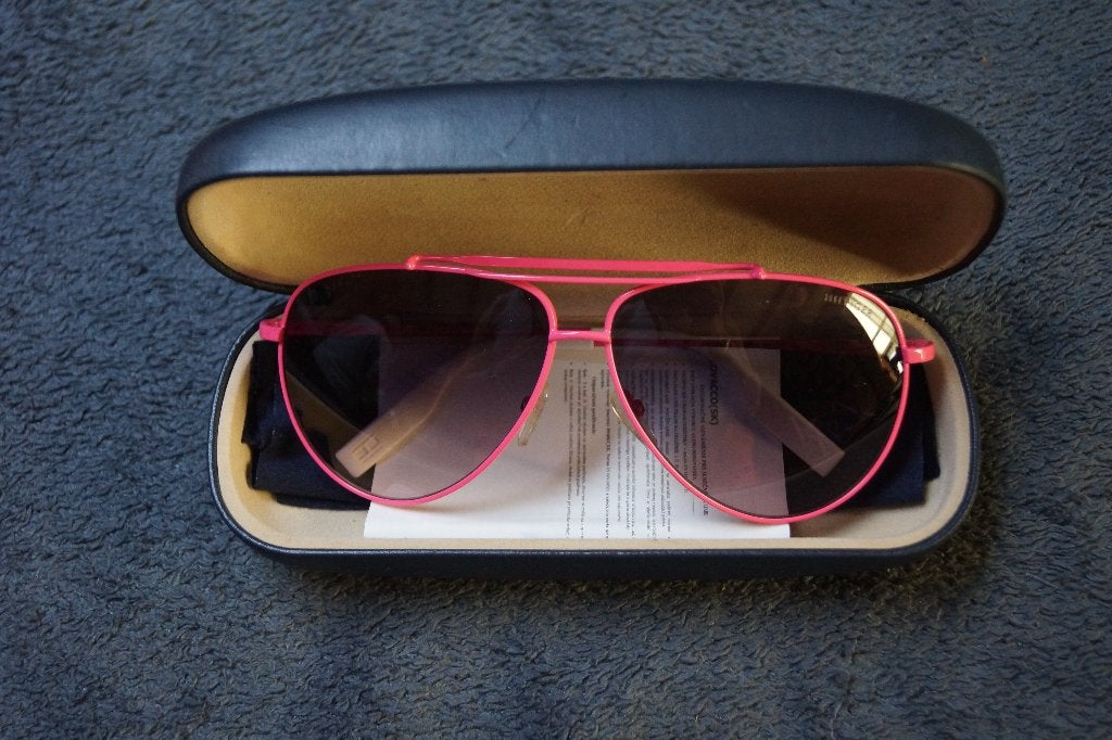 Tommy Hilfiger zonnebril met originele brillendoos, Neuf, Autres marques, Rose, Lunettes de soleil