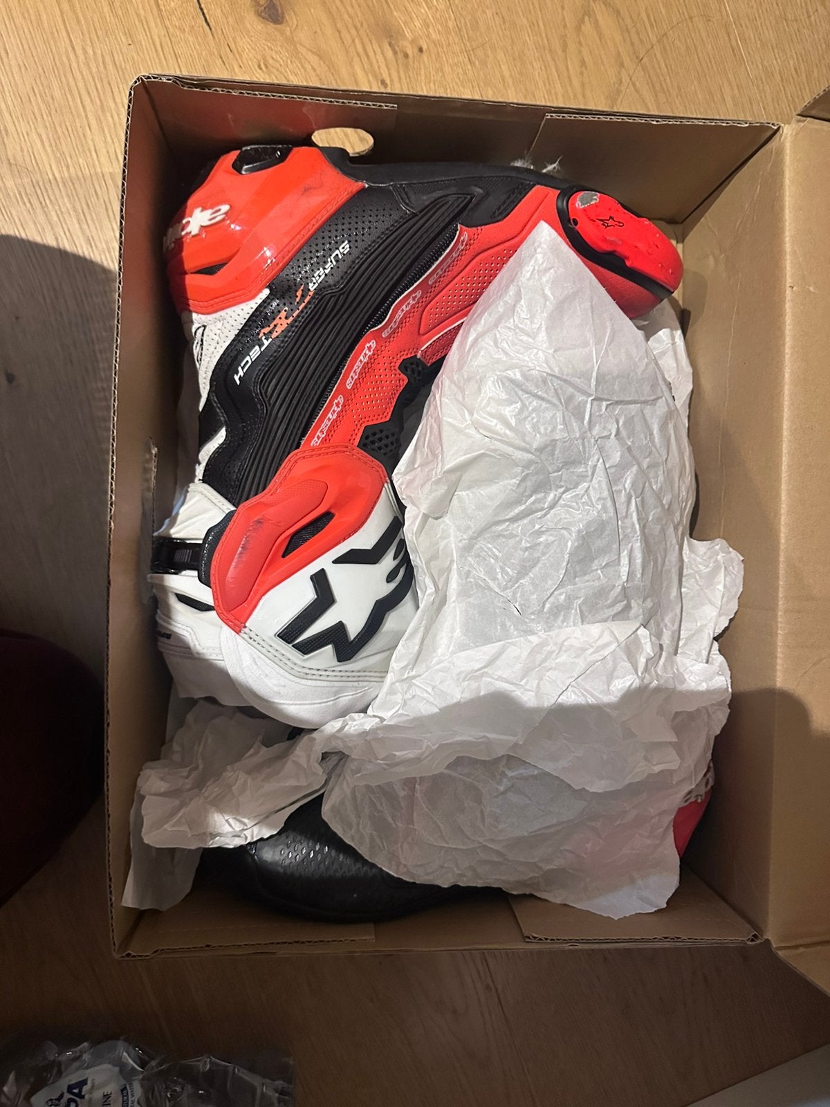 Alpinestars Supertech R laarzen - maat 42 - rood/wit/zwart, Enlèvement ou Envoi