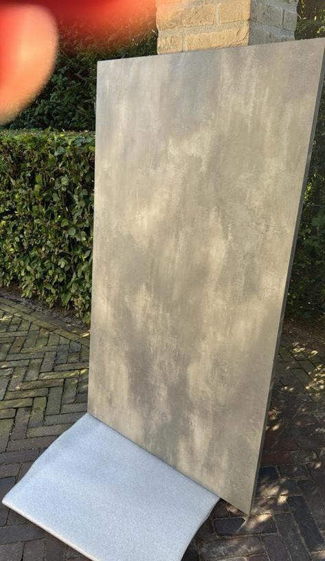 Bureaublad in betonlook, Huis en Inrichting, Ophalen, Zo goed als nieuw, Grijs