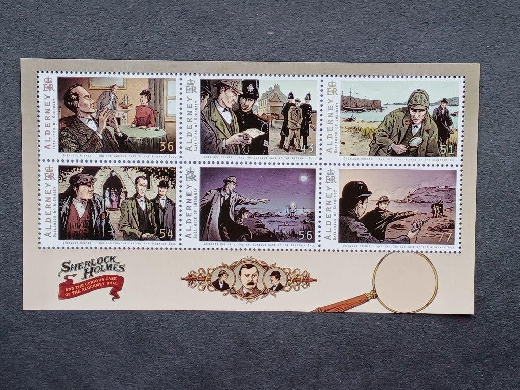 Timbres d'Alderney, Enlèvement ou Envoi, Non oblitéré