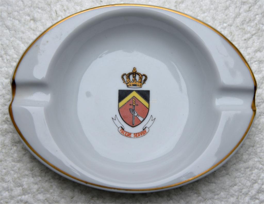 Sier asbak, ABL, Basis Landmacht commando (Facere Servire), Collections, Enlèvement ou Envoi, Armée de terre, Objet d'art