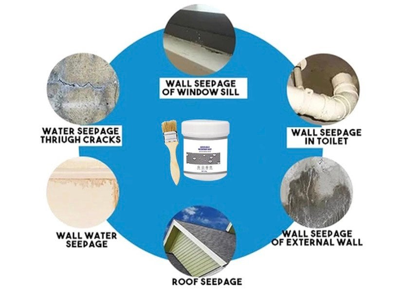 Waterdichte coating met kwast - 30g, Doe-het-zelf en Bouw, Minder dan 5 liter, Ophalen of Verzenden, Nieuw, Overige kleuren