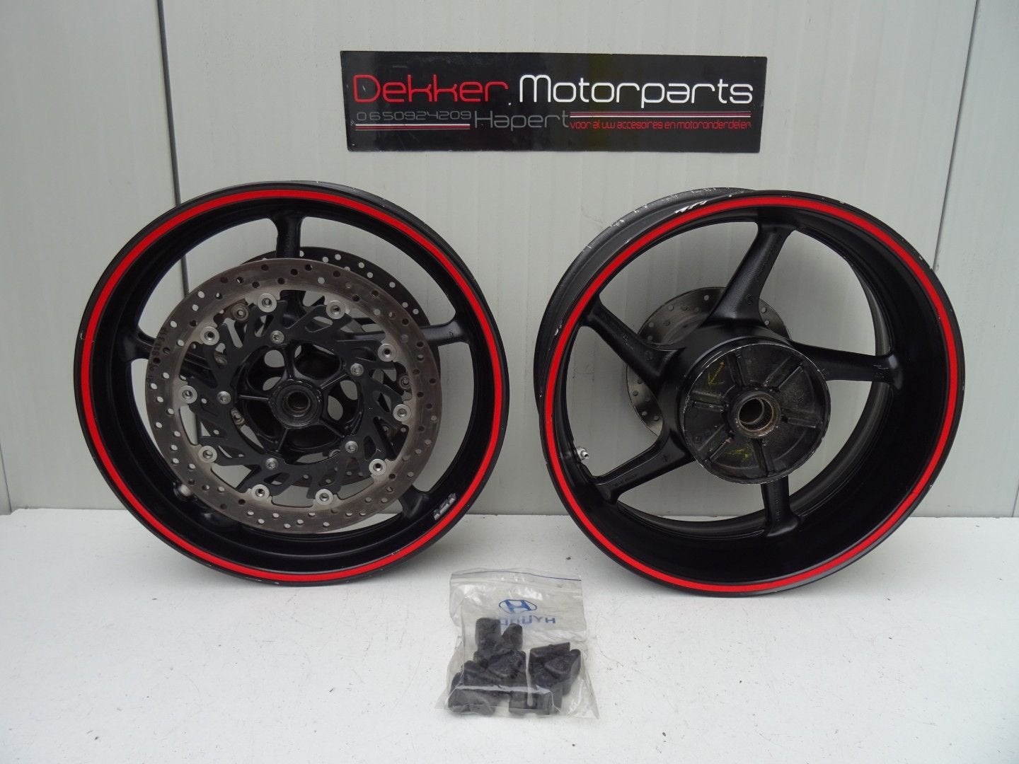 Complete set Wielen / Velgen Yamaha YZF R1 2009-2010-2011 >, Gebruikt, -, -, Ophalen of Verzenden