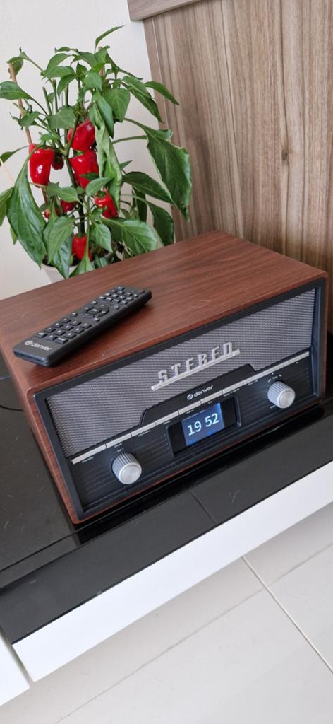 Retro moderne Radio, Audio, Tv en Foto, Radio's, Ophalen, Nieuw, Radio, Met cd-speler