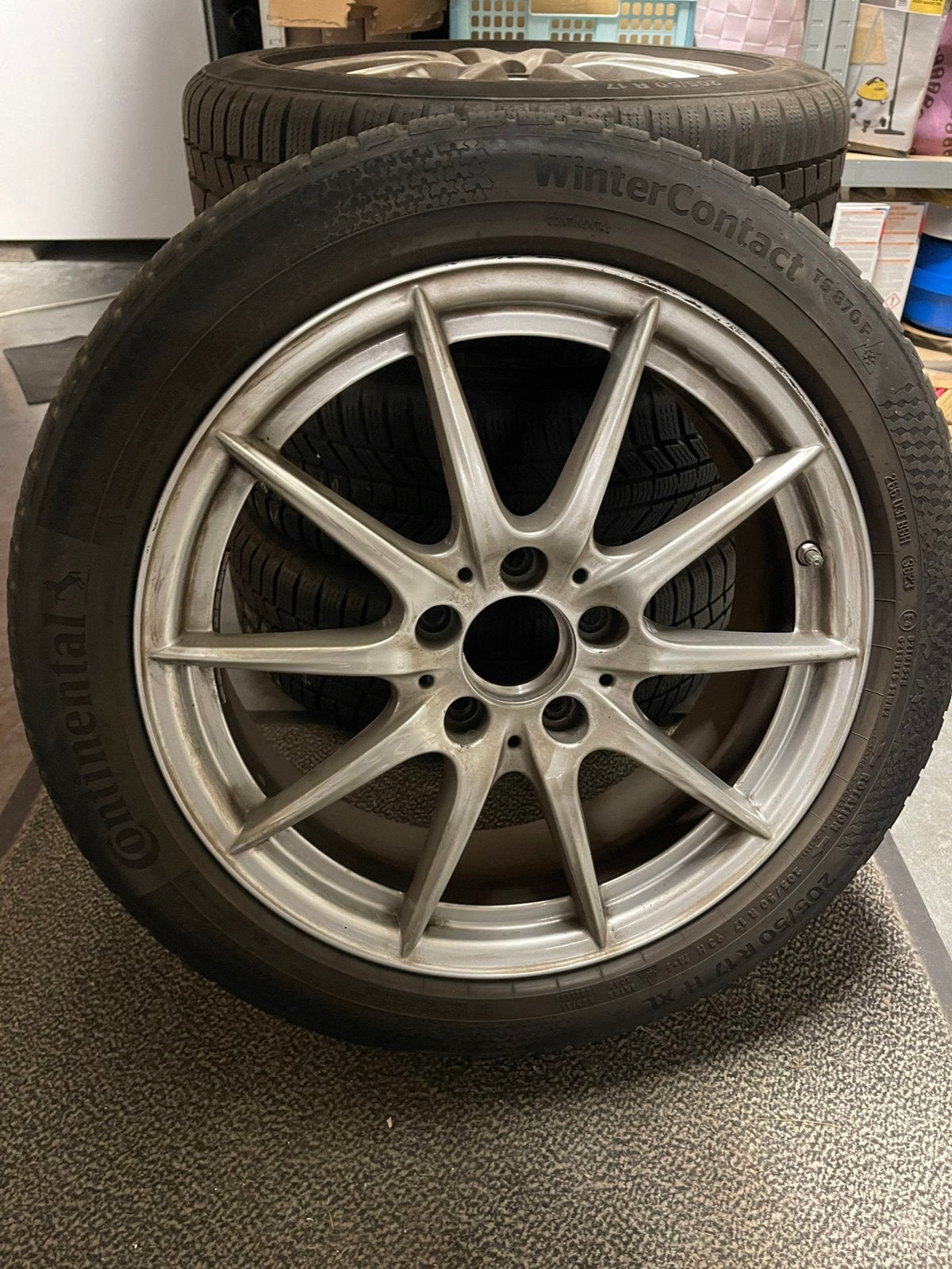 Set winterbanden op alu velg., Ophalen, Winterbanden