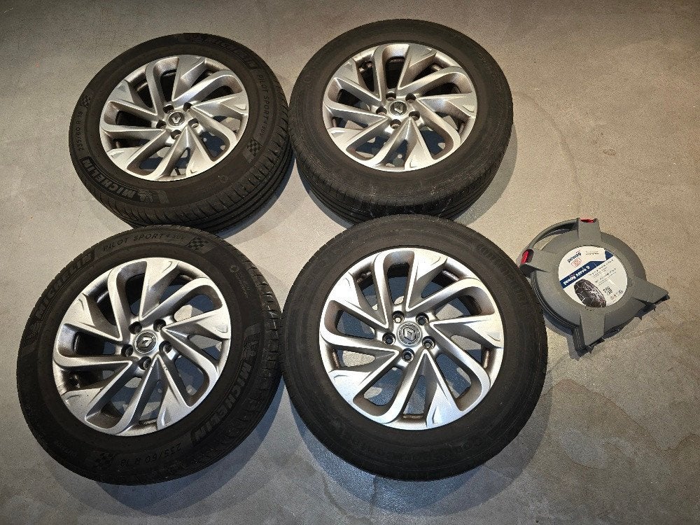 Kit 4 jantes + pneus hiver + chaînes 18' - Renault Espace 5, Autos : Pièces & Accessoires, Pneus & Jantes, Pneus et Jantes, Pneus hiver