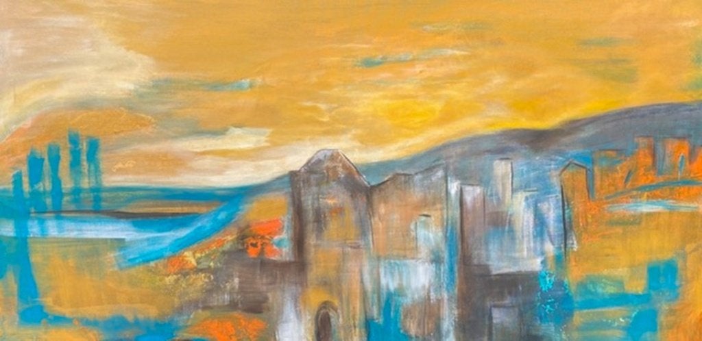 Kunsthandel Gennep - "Meditariaans Landschap", Antiek en Kunst, Kunst | Schilderijen | Modern, Ophalen of Verzenden, Gesigneerd