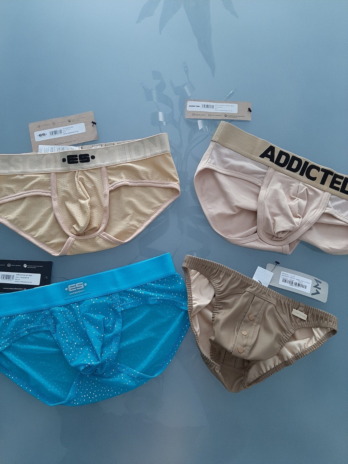 Lot  sexy mannen  merken  slips nieuw Medium, Ophalen of Verzenden, Beige, Slip