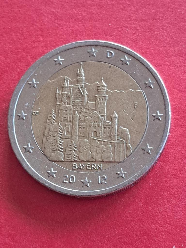 2012 F Allemagne 2 euros Bayern Stuttgart, Envoi, Allemagne, 2 euros, Monnaie en vrac