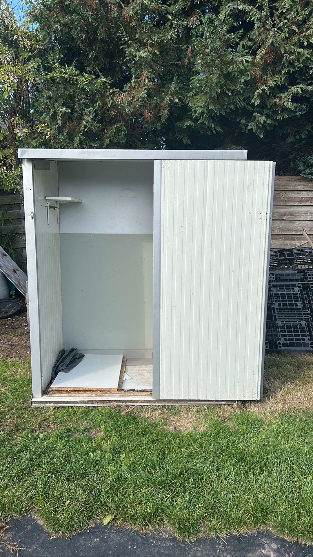 Opbergkasten.  Grootste kast is gereserveerd, Tuin en Terras, Ophalen, Gebruikt, Metaal, Fietsenberging
