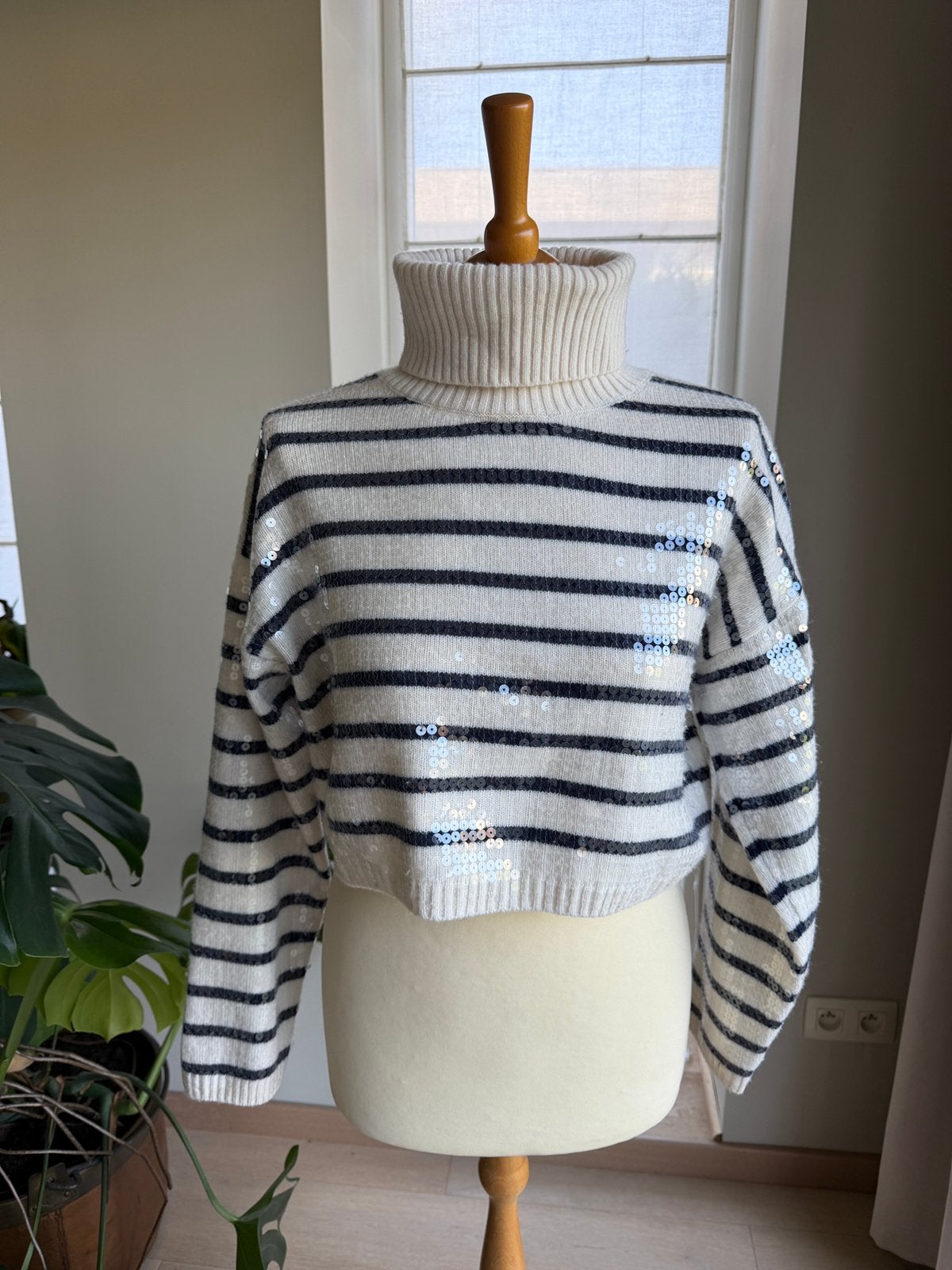 Trui Sandro - S, Vêtements | Femmes, Pulls & Gilets, Enlèvement ou Envoi, Comme neuf, Taille 38/40 (M), Bleu
