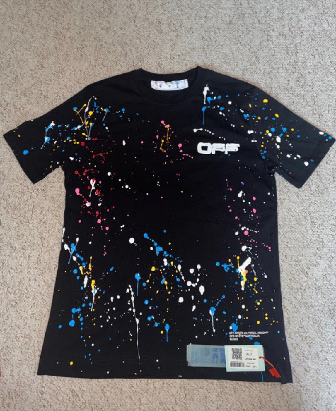T-shirt Off-White, Vêtements | Hommes, T-shirts, Enlèvement ou Envoi, Neuf, Taille 46 (S) ou plus petite, Multicolore