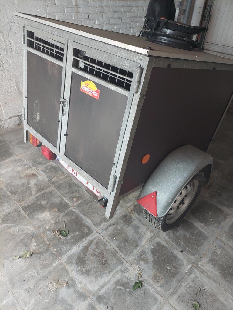 Aanhangwagen voor honden of kleine dieren, Dieren en Toebehoren, Hondenhokken, Ophalen, Zo goed als nieuw