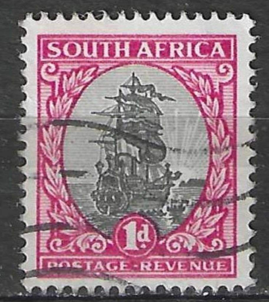 Zuid-Afrika 1926 - Yvert 17 - Schip Drommedaris (ST), Verzenden, Zuid-Afrika, Gestempeld