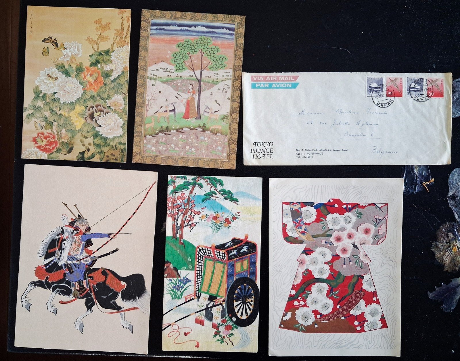 Lot de cartes et cartes postales du Japon - 1960-1970, Collections, Enlèvement ou Envoi