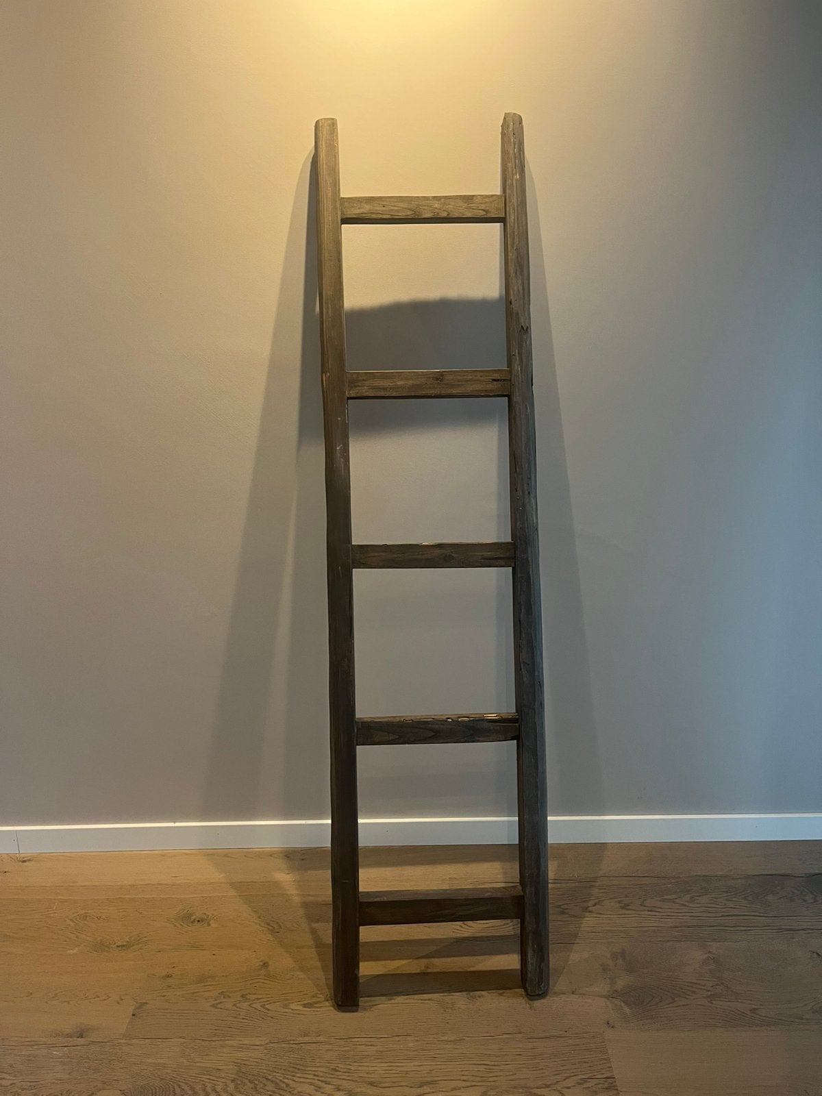 Landelijke houten ladder decoratie, Ophalen, Zo goed als nieuw